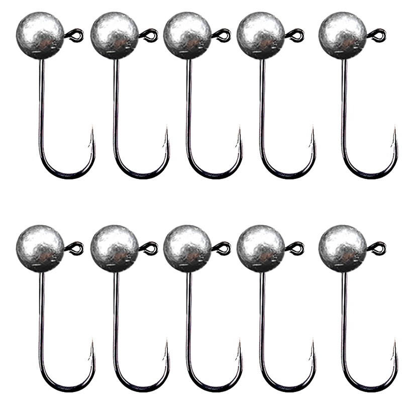 Fishing Hook Barbless - 10 pçs/lote Jig Head Gancho De