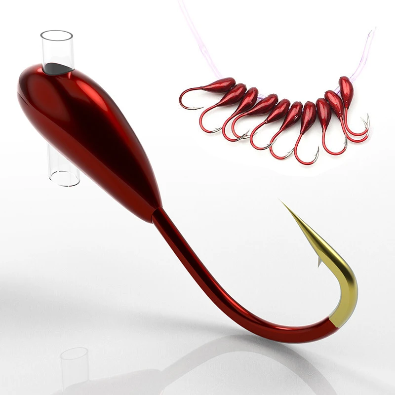 Fishing Hook Assortment - 10/20 pçs inverno gancho de pesca