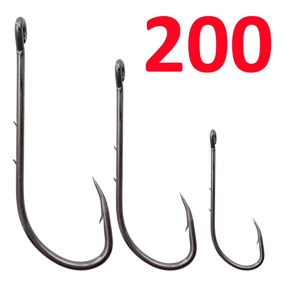 Fishing Hook Circle - 200 pçs baitholder anzol carpa ganchos
