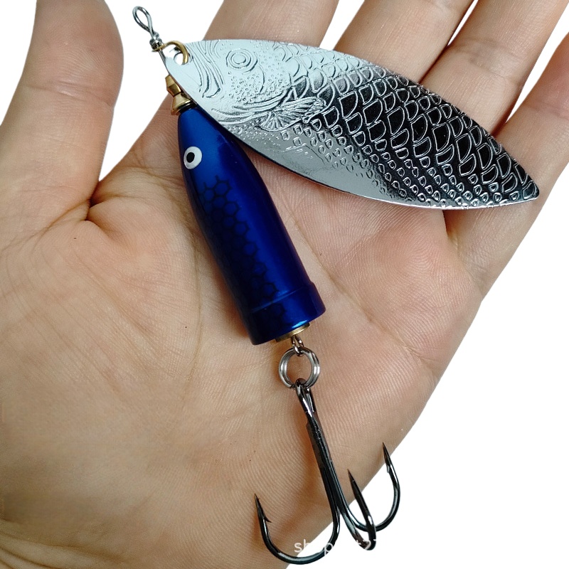 Fishing Hook Treble - 2 pçs 9-37g metal tira rotativa