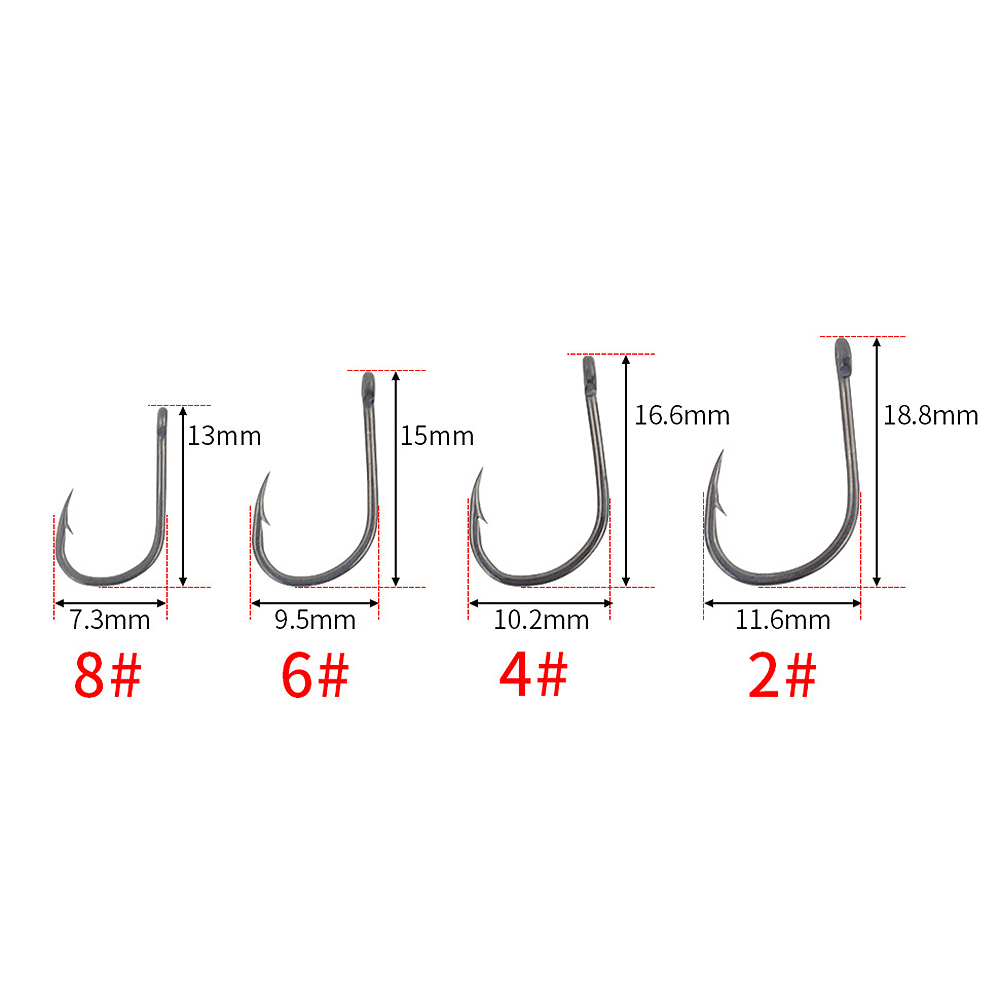 Fishing Hook - ABST 50 Peças Anzóis de Pesca