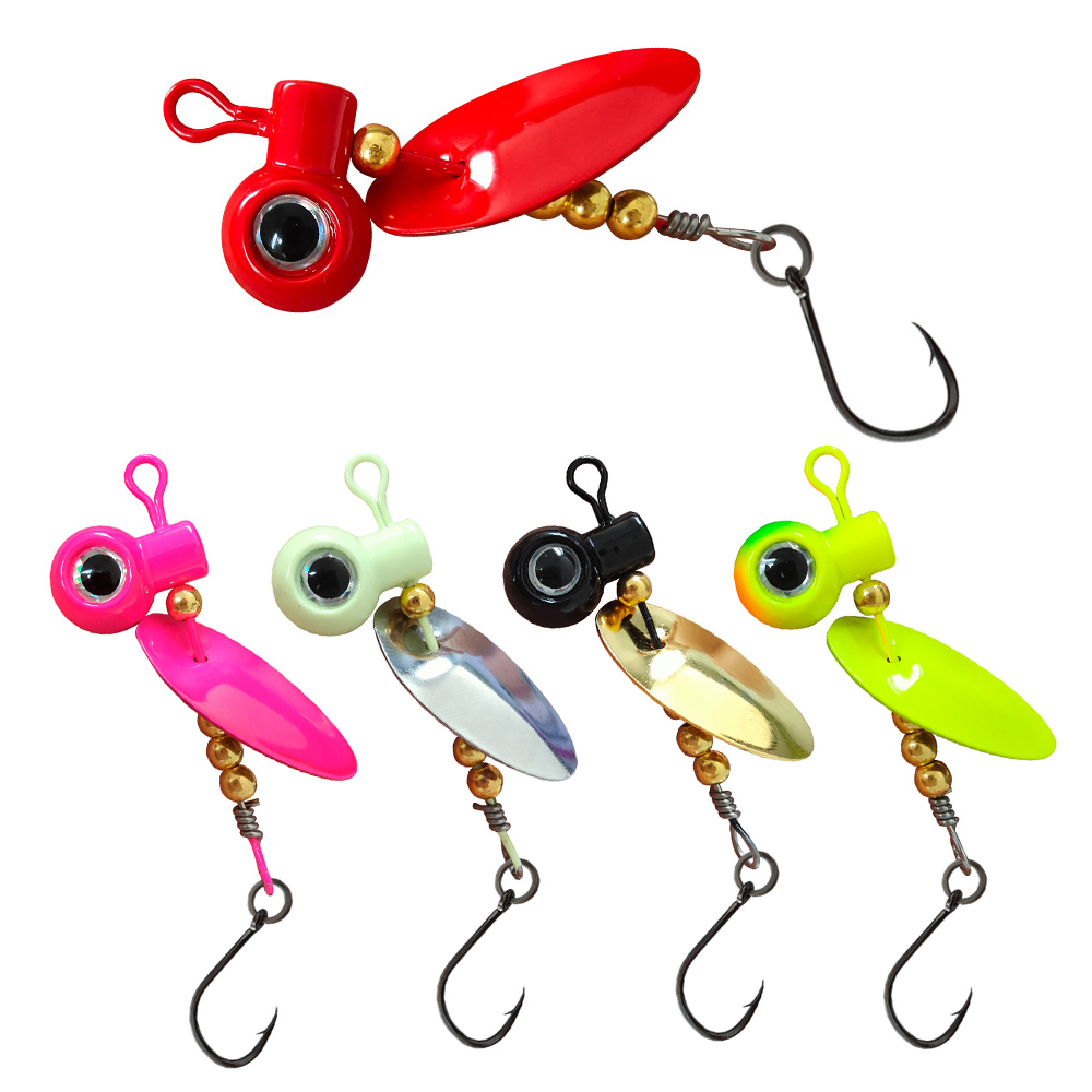 Fishing Hook Offset - 5pcs Crappie Jig Cabeças com lâmina
