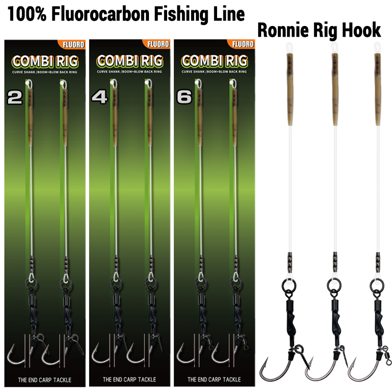 Fishing Hook Assortment - 6 peças/10 peças ronnie rig 3