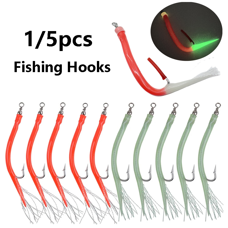 1/5 pçs pesca bacalhau enguia  - Fishing Hook Offset avaliação e preço