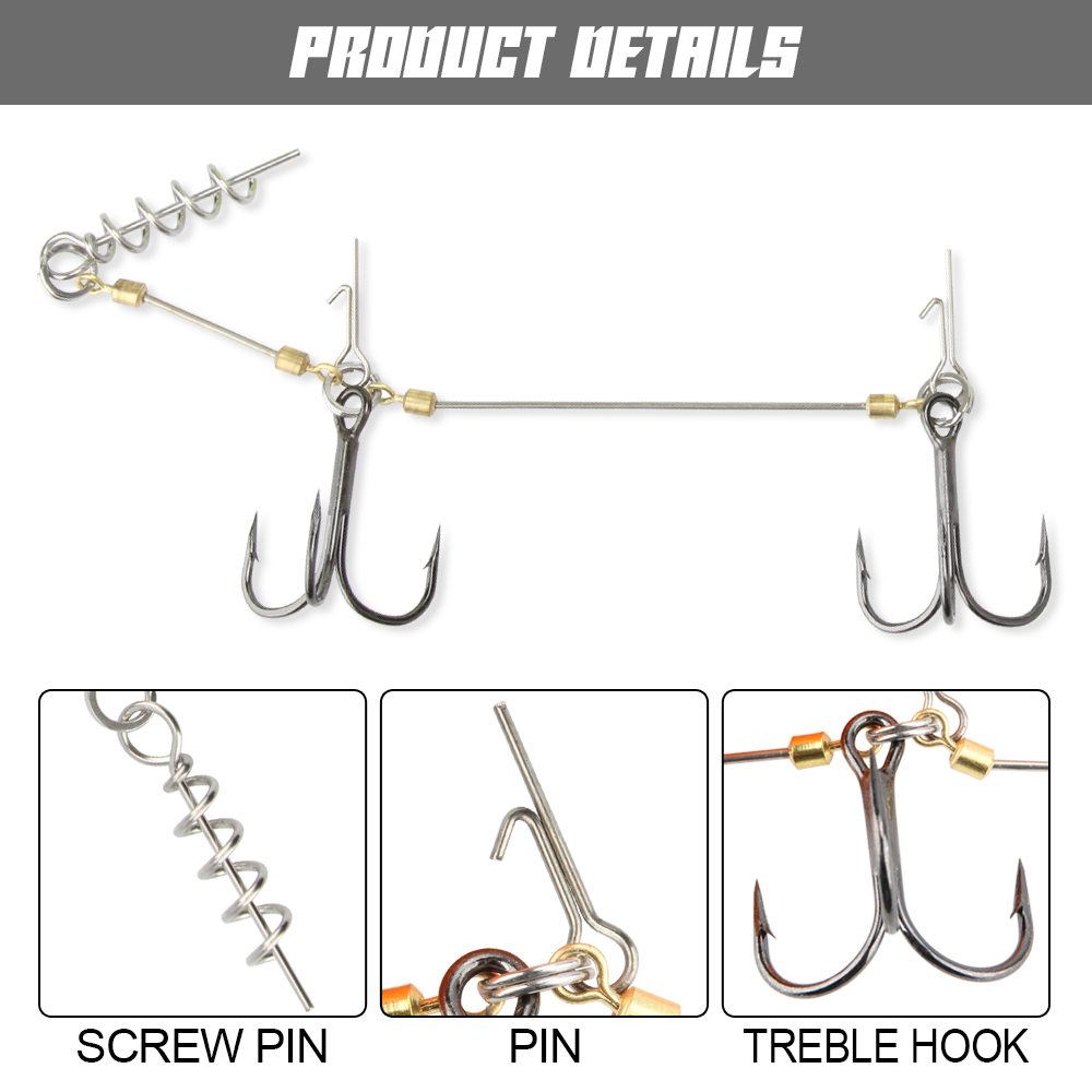 Spinpoler pique stinger rig ga - Fishing Hook Size avaliação e preço