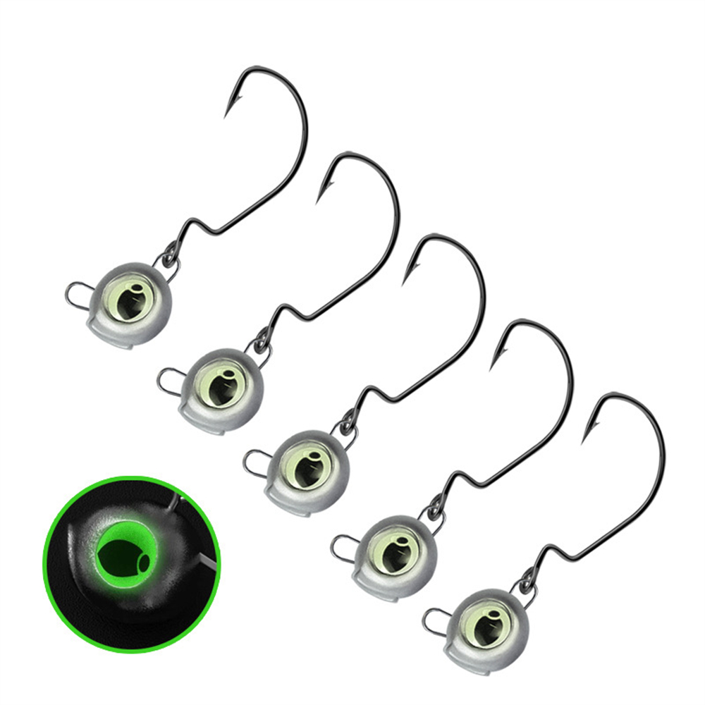 10 peças cabeças de gabarito s - Fishing Hook Weedless avaliação e preço