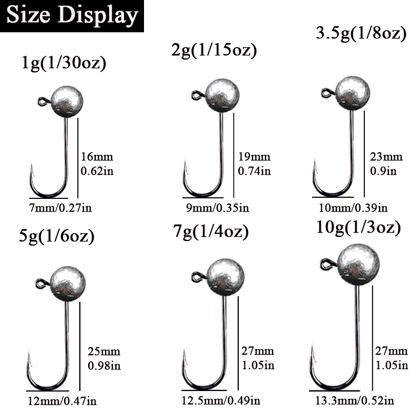 10 pçs/lote Jig Head Gancho De - Fishing Hook Barbless avaliação e preço