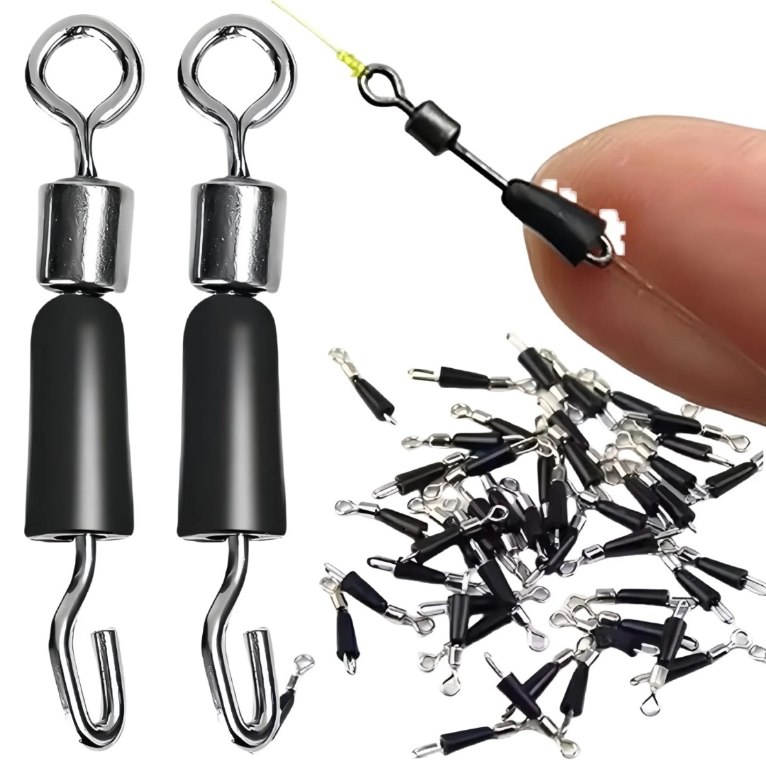 50 Peças Giradores de Troca Rá - Fishing Hook Jig avaliação e preço