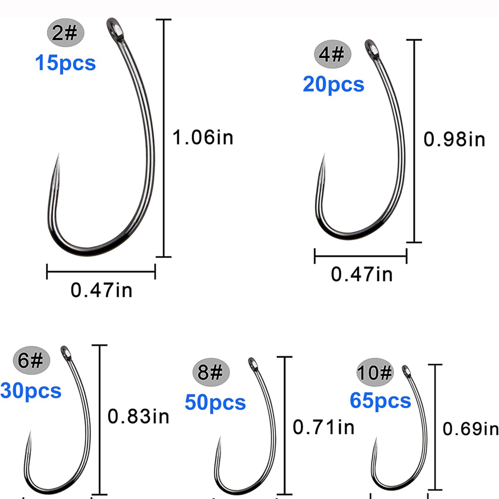 Barbless Fishing Hooks Kit, Sh - Fishing Hook Barbless avaliação e preço