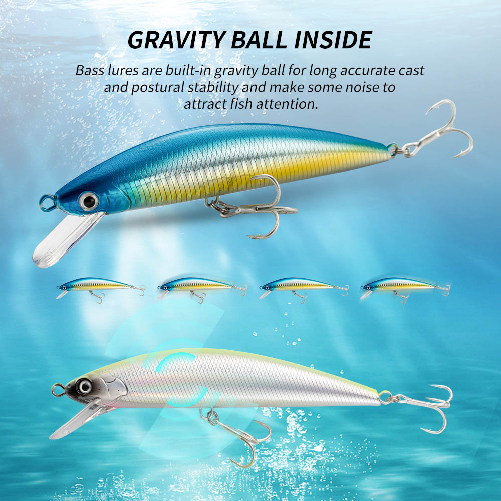 Isca de pesca afundando minnow - Fishing Hook Treble avaliação e preço
