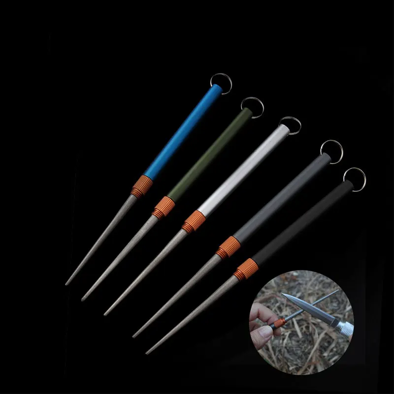 Ao ar livre fosco mini edc fac - Fishing Hook Sharpener avaliação e preço