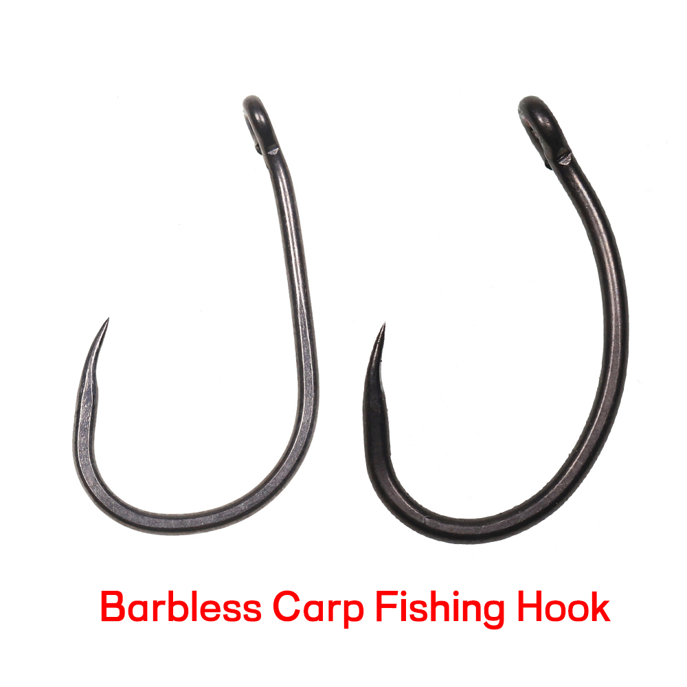 50PCS Anzóis de Pesca de Carpa - Fishing Hook Barbless avaliação e preço