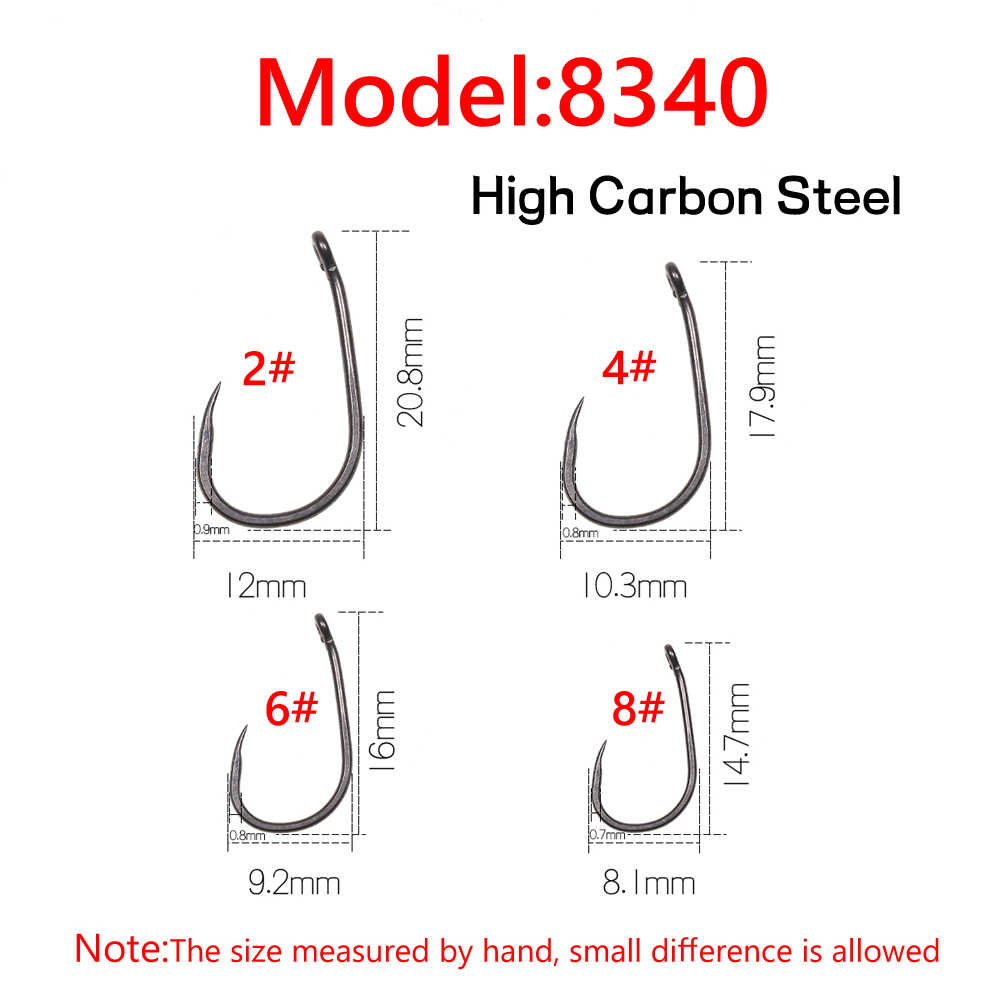 50PCS Anzóis de Pesca de Carpa - Fishing Hook Barbless avaliação e preço