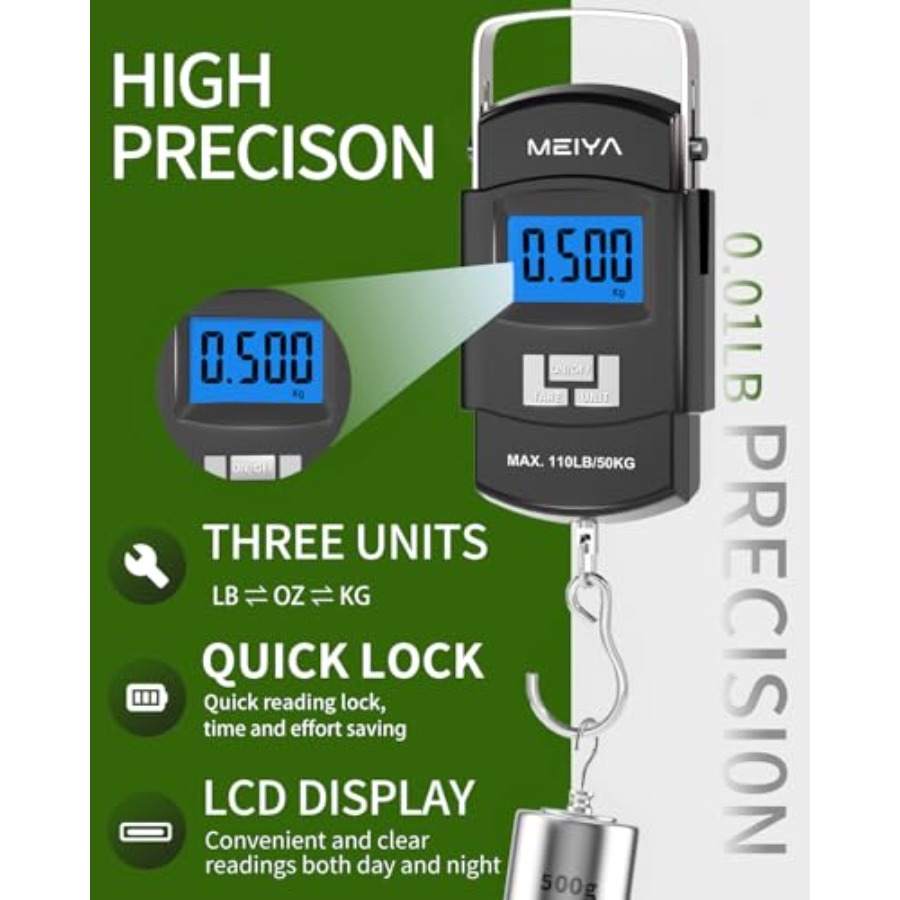 Balança Digital para Pesca 110 - Fishing Hook Stainless Steel avaliação e preço