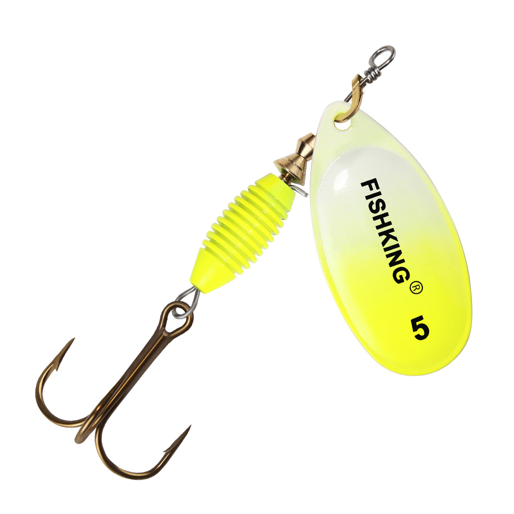 Metal Spinner Bait Fishing Lur - Fishing Hook Treble avaliação e preço