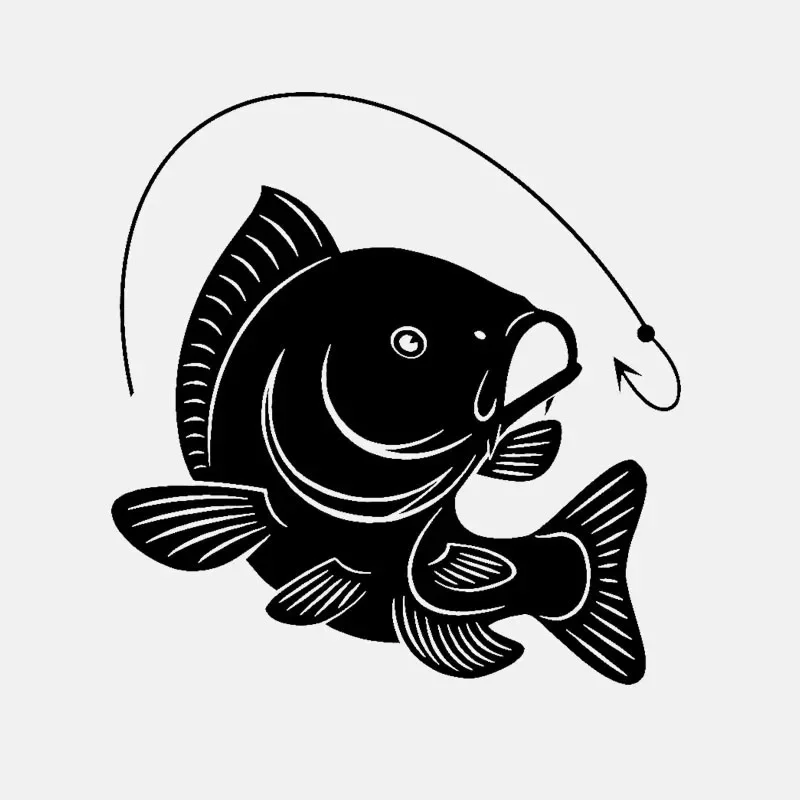 Carpa Pesca Gancho Decalque De - Fishing Hook avaliação e preço