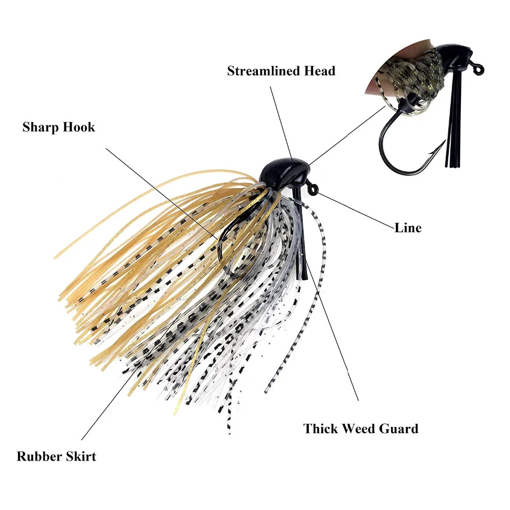 10 pçs 7g 10g 14g weedless gab - Fishing Hook Weedless avaliação e preço