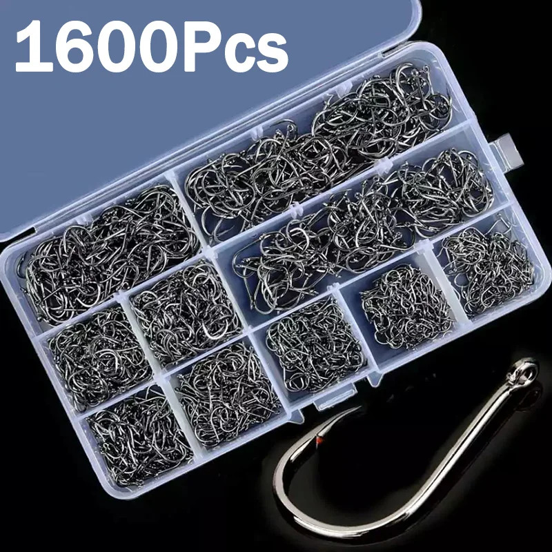 50-1600 unidades/caixa anzóis  - Fishing Hook Barbless avaliação e preço