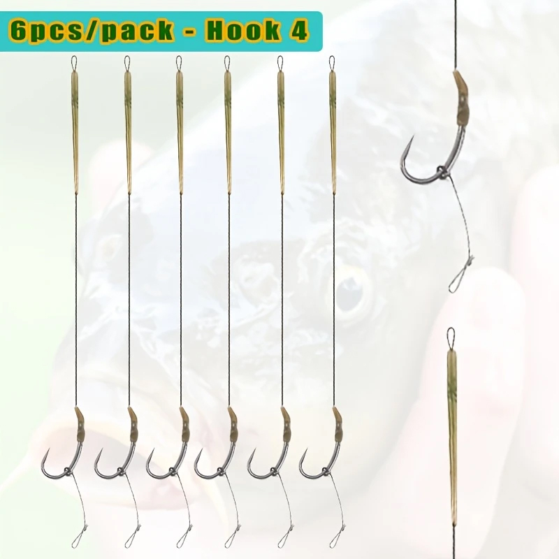 6 peças de equipamentos de cab - Fishing Hook Size avaliação e preço