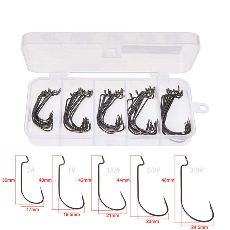 Caixa com 50 Anzóis de Pesca e - Fishing Hook Jig avaliação e preço