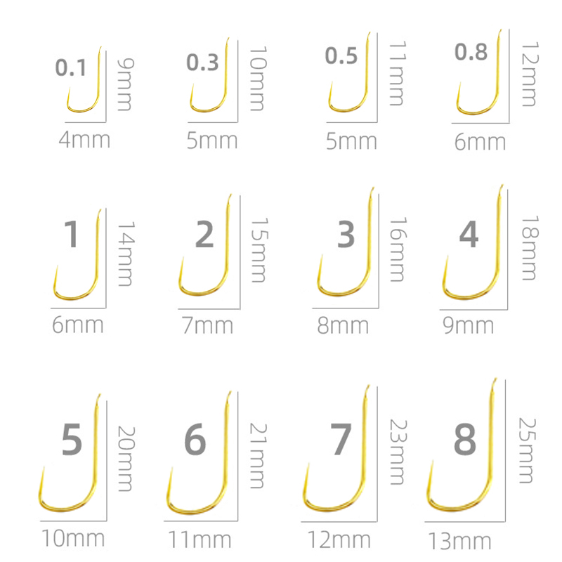 100 peças shinkanto sem ardósi - Fishing Hook Size avaliação e preço