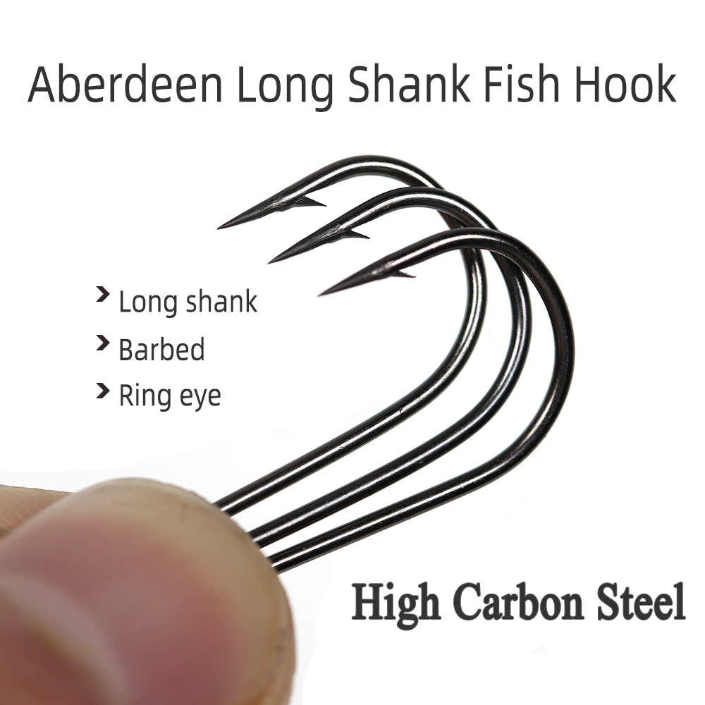 ICERIO 100PCS 16 #   - 3/0 Has - Fishing Hook Barbless avaliação e preço