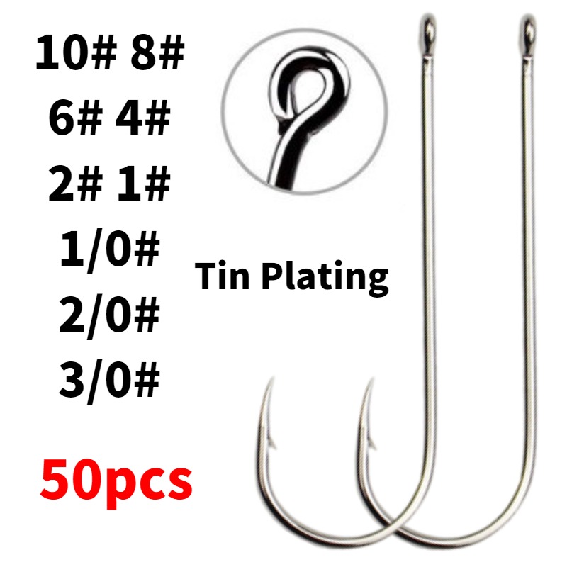 50 Ganchos Circulares de Haste - Fishing Hook Circle avaliação e preço