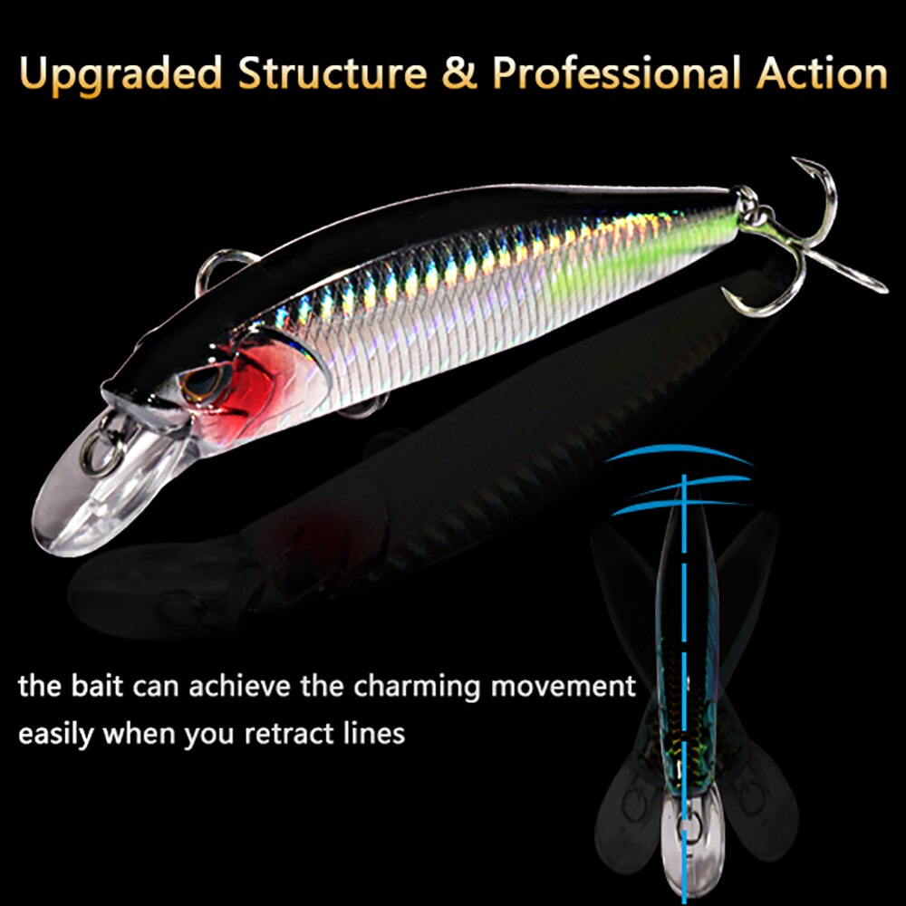 Afundando minnow 19g flutuante - Fishing Hook Treble avaliação e preço