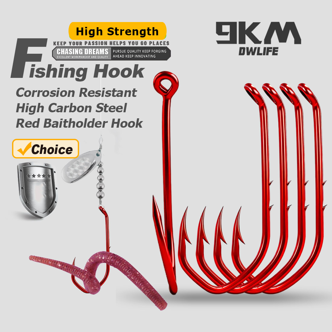 Ganchos de Pesca 9KM Baitholde - Fishing Hook Circle avaliação e preço
