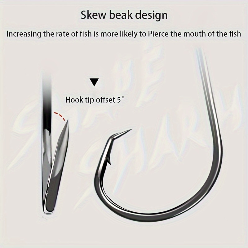 50 peças ganchos circulares eq - Fishing Hook Circle avaliação e preço